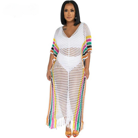 ContourCurve Sexy V-Cut Beach Swimwear Coastal Dress