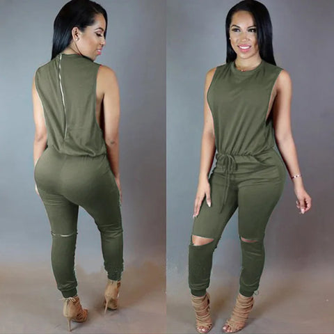 ToneFits 2Cute Casual Women's  Alluring Jumpsuit w/zipper