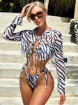 Wilderness Waves Jungle Safari String Bikini Set