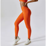 TMG Sports Fitness Cross-Waist Leggings Set