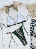 Leopard Luxe Jungle Safari String Bikini Set