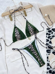 Leopard Luxe Jungle Safari String Bikini Set