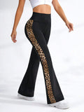 ShapeSculpt Safari Animal Print High Waist Flared Leggings