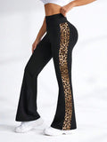 ShapeSculpt Safari Animal Print High Waist Flared Leggings