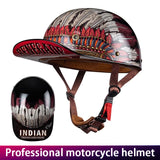 MotoHeritage™ Half-Cap Retro Motorcycle Helmet – DOT-Certified
