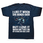 Laughing All the Way to the Lake: Tug On My Worm Bass Fish T-shirt
