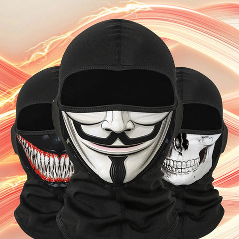 MasqueMania: Hustle & Motivate Outdoor Shenanigans Full Face Mask