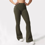 ShapeScuplt™ High Waist Flared Leggings w/Pockets