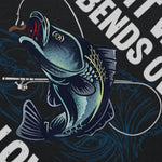 Laughing All the Way to the Lake: Tug On My Worm Bass Fish T-shirt