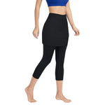 CurveComfort High Waist Fitness Skirt & Leggings w/Pocket