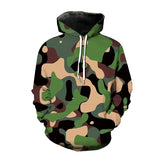 2023 New Versatile Hoodies Camouflage 3D Print Hooded Sweatshirt Pullover Men Fashion Hoodie Harajuku Street Style