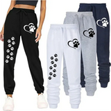 FelineFlex Active Kitty Paws Sport Fitness Joggers w/Pockets