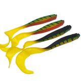 Squiggle Jig Soft T-Tail Swimbait 3pcs/5pcs Fishing Lure