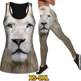 RoarFit: Animal Print Leggings Exercise Set
