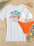 Sunny & Lovely Delightfully Cute Bikini T-shirt Set