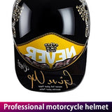 MotoHeritage™ Half-Cap Retro Motorcycle Helmet – DOT-Certified