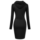 CurveComfort™ Sporty Everyday Slim Fit Hoodie Dress w/Pockets