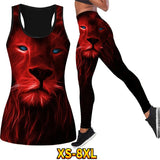 RoarFit: Animal Print Leggings Exercise Set