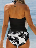 Sun-kissed Palms Island Sleeveless Bikini Set