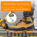 ProStrider Men’s Waterproof Steel Toe Work Sneakers – High Top, Safety Boots