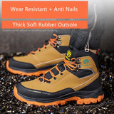 ProStrider Men’s Waterproof Steel Toe Work Sneakers – High Top, Safety Boots