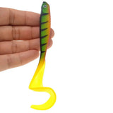 Squiggle Jig Soft T-Tail Swimbait 3pcs/5pcs Fishing Lure