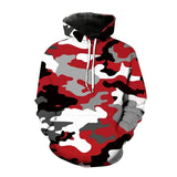 2023 New Versatile Hoodies Camouflage 3D Print Hooded Sweatshirt Pullover Men Fashion Hoodie Harajuku Street Style