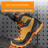 ProStrider Men’s Waterproof Steel Toe Work Sneakers – High Top, Safety Boots