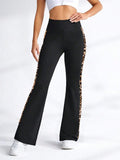 ShapeSculpt Safari Animal Print High Waist Flared Leggings