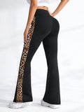 ShapeSculpt Safari Animal Print High Waist Flared Leggings