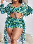 Full Figure Passion Fusion Push Up Bikini Short Set