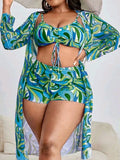 Full Figure Passion Fusion Push Up Bikini Short Set
