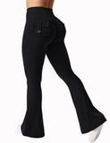 ShapeScuplt™ High Waist Flared Leggings w/Pockets