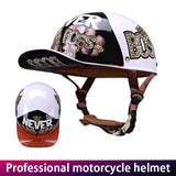 MotoHeritage™ Half-Cap Retro Motorcycle Helmet – DOT-Certified