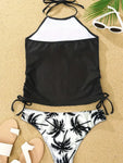 Sun-kissed Palms Island Sleeveless Bikini Set