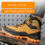 ProStrider Men’s Waterproof Steel Toe Work Sneakers – High Top, Safety Boots
