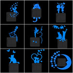 NICELET Luminous Wall Light Switch Home Decor Decal