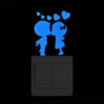 NICELET Luminous Wall Light Switch Home Decor Decal