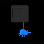 NICELET Luminous Wall Light Switch Home Decor Decal