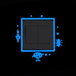 NICELET Luminous Wall Light Switch Home Decor Decal