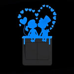 NICELET Luminous Wall Light Switch Home Decor Decal