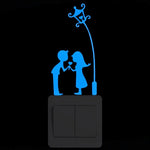 NICELET Luminous Wall Light Switch Home Decor Decal