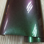 Premium Glossy DIY Chameleon Purple/Blue Pearl Vinyl Automobile Vehicle Wrap
