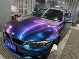 Premium Glossy DIY Chameleon Purple/Blue Pearl Vinyl Automobile Vehicle Wrap
