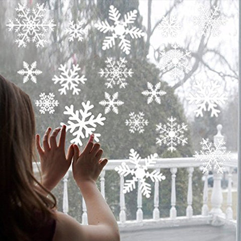 27Pcs Snowflake Window Decal Decorations for Home