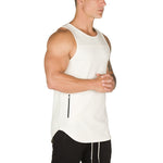 Camouflage Fitness Training Sports Top w/Pocket for Men
