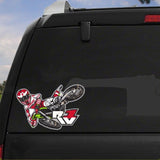 2-Wheel Motion Motocross Air Rally Dirt Bike Sticker Decal 11.3*17cm