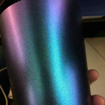 Premium Glossy DIY Chameleon Purple/Blue Pearl Vinyl Automobile Vehicle Wrap