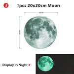 Luminous Moon & Stars Wall Stickers Home Decoration Decals