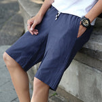 TruCredence Men's Casual Linen Boardshorts w/Drawstring